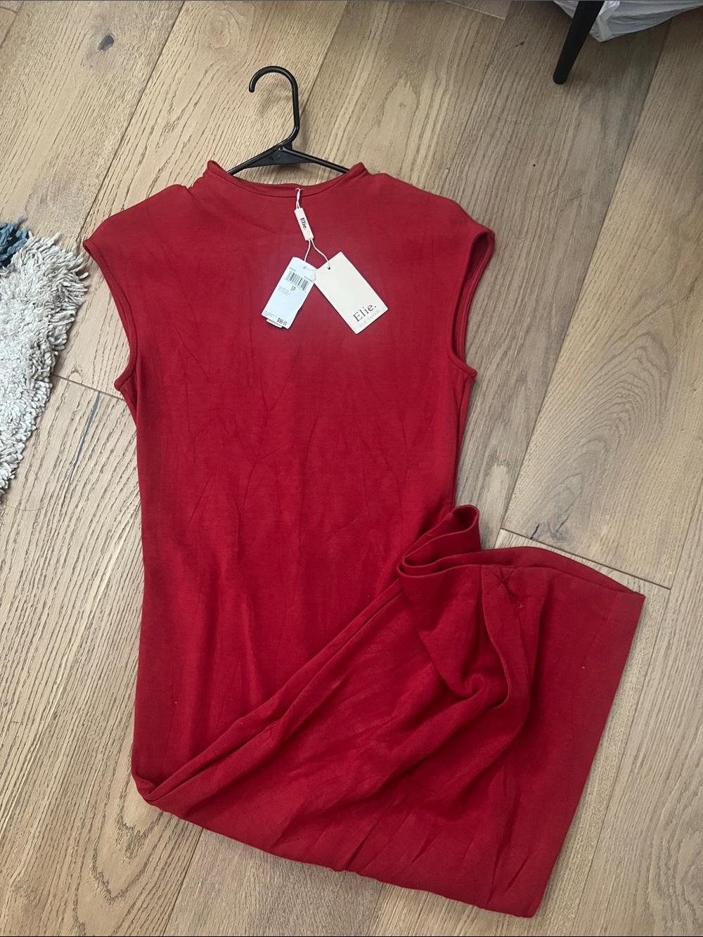 Elie Tahari Red Sleeveless Maxi Dress